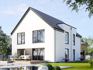 Fertighaus Plus 175 von Danwood Schlüsselfertig ab 463900€, Satteldach-Klassiker Außenansicht 2