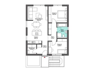 Fertighaus Plus 175 von Danwood Schlüsselfertig ab 463900€, Satteldach-Klassiker Grundriss 2
