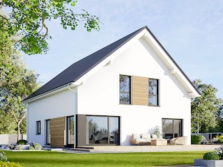 Fertighaus Privat 188 von Danwood Schlüsselfertig ab 418300€, Satteldach-Klassiker Außenansicht 1