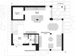 Fertighaus NEXT 176F von Danwood - NEXT by Danwood Schlüsselfertig ab 539300€, Cubushaus Grundriss 1