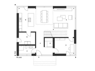 Fertighaus Vision 172 von Danwood - VISION by Danwood Schlüsselfertig ab 711300€, Satteldach-Klassiker Grundriss 1
