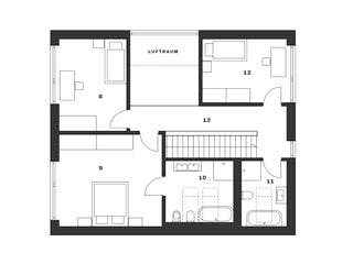 Fertighaus Vision 172 von Danwood - VISION by Danwood Schlüsselfertig ab 711300€, Satteldach-Klassiker Grundriss 2