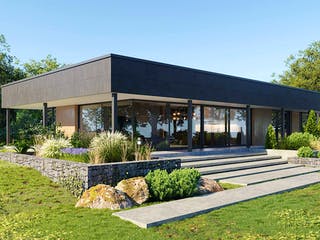 Fertighaus Vision 178 von Danwood - VISION by Danwood Schlüsselfertig ab 743500€, Bungalow Außenansicht 3