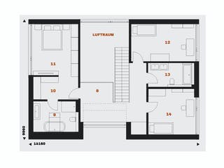 Fertighaus Vision 207 von Danwood - VISION by Danwood Schlüsselfertig ab 789800€, Satteldach-Klassiker Grundriss 2