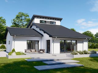 Fertighaus Brave 180 von Danwood - Österreich Schlüsselfertig ab 415100€, Pultdachhaus Außenansicht 1