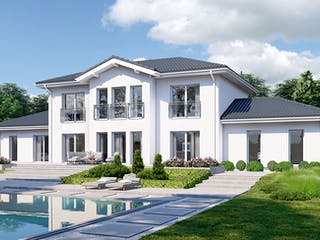 Fertighaus Classic 266 von Danwood Schlüsselfertig ab 524100€, Stadtvilla Außenansicht 2