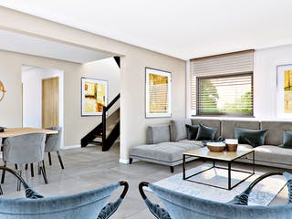 Fertighaus Living Point 122 von Danwood Schlüsselfertig ab 183800€, Satteldach-Klassiker Innenansicht 1