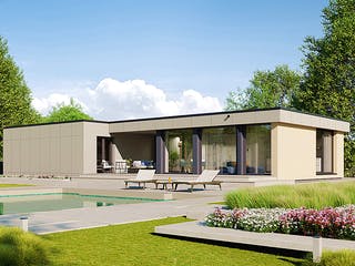 Fertighaus Next 140 F von Danwood - NEXT by Danwood Schlüsselfertig ab 469700€, Bungalow Außenansicht 2
