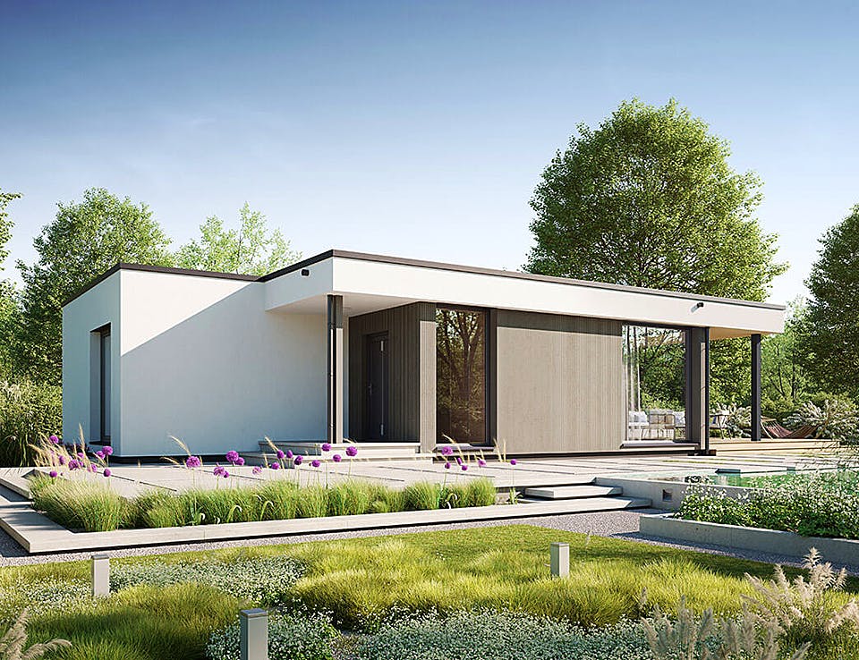 Fertighaus Next 80 FT von Danwood - NEXT by Danwood Schlüsselfertig ab 292600€, Bungalow Außenansicht 2