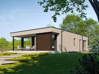 Fertighaus Next 90 FT von Danwood - NEXT by Danwood Schlüsselfertig ab 309500€, Bungalow Außenansicht 2