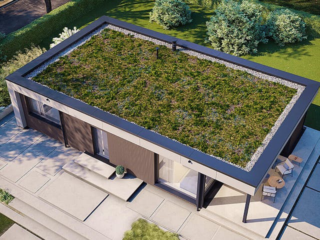 Fertighaus Next 90 FT von Danwood - NEXT by Danwood Schlüsselfertig ab 309500€, Bungalow Außenansicht 3