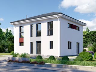 Fertighaus Park 140.1W von Danwood Schlüsselfertig ab 298400€, Stadtvilla Außenansicht 1