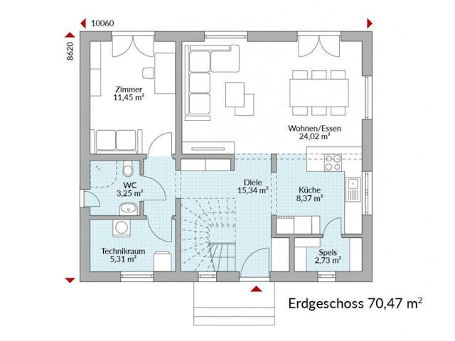 Fertighaus Park 140.1W von Danwood Schlüsselfertig ab 298400€, Stadtvilla Grundriss 1 Fertighaus Park 140.1W von Danwood Schlüsselfertig ab 298400€, Stadtvilla Grundriss 1