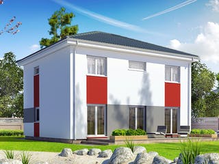 Fertighaus Park 140 W von Danwood Schlüsselfertig ab 220200€, Stadtvilla Außenansicht 2