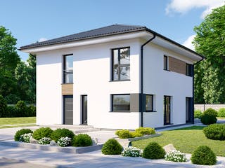 Fertighaus Park 152W von Danwood Schlüsselfertig ab 316300€, Stadtvilla Außenansicht 2
