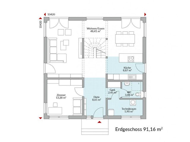 Fertighaus Park 180W von Danwood Schlüsselfertig ab 359900€, Stadtvilla Grundriss 1 Fertighaus Park 180W von Danwood Schlüsselfertig ab 359900€, Stadtvilla Grundriss 1