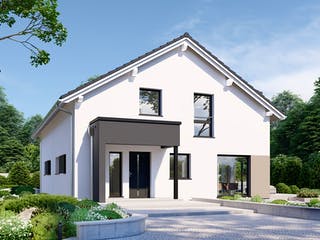 Fertighaus Partner 117.1 von Danwood Schlüsselfertig ab 274900€, Satteldach-Klassiker Außenansicht 2