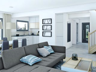 Fertighaus Partner 132 von Danwood Schlüsselfertig ab 208400€, Satteldach-Klassiker Innenansicht 2