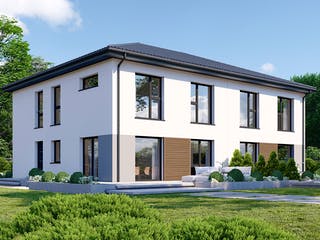 Fertighaus Partner 142W von Danwood Schlüsselfertig ab 292200€, Stadtvilla Außenansicht 2