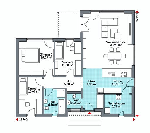 Danwood - Perfect 112 Floorplan 1