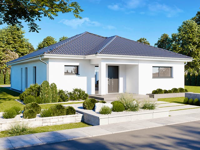 Fertighaus Perfect 120.1 von Danwood Schlüsselfertig ab 282800€, Bungalow Außenansicht 2