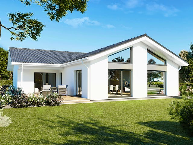 Fertighaus Perfect 132 von Danwood - Österreich Schlüsselfertig ab 332300€, Bungalow Außenansicht 1