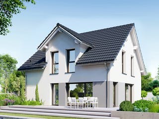 Fertighaus Point 128.2 von Danwood Schlüsselfertig ab 272000€, Satteldach-Klassiker Außenansicht 1