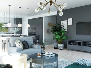 Fertighaus Point 144 von Danwood Schlüsselfertig ab 301000€, Satteldach-Klassiker Innenansicht 2