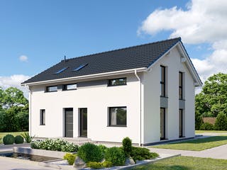 Fertighaus Point 145 von Danwood Schlüsselfertig ab 312900€, Satteldach-Klassiker Außenansicht 1