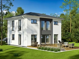 Fertighaus Das Noble W 123 (inaktive) von ekodom Schlüsselfertig ab 178390€, Stadtvilla Außenansicht 1