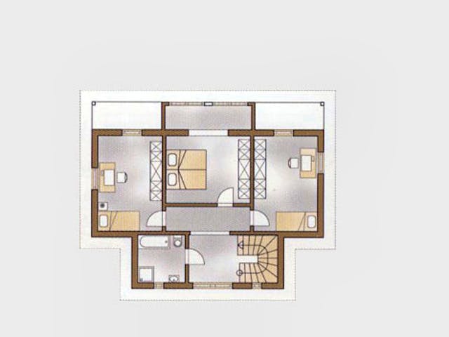 Massivhaus De Sol von Wagener Systemhausbau Schlüsselfertig ab 194000€, Pultdachhaus Grundriss 1 Massivhaus De Sol von Wagener Systemhausbau Schlüsselfertig ab 194000€, Pultdachhaus Grundriss 1