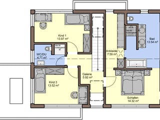 Fertighaus Deniro 155 von Büdenbender Hausbau, Satteldach-Klassiker Grundriss 2