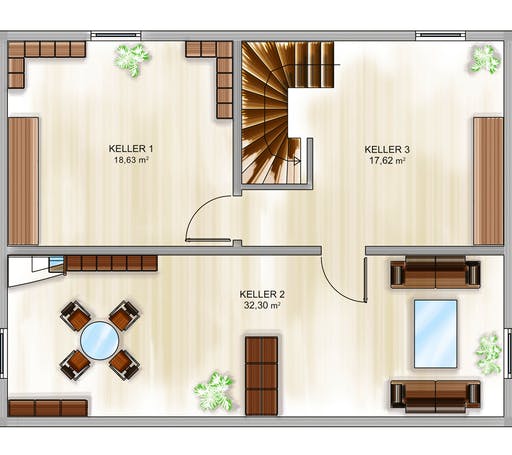 ICON 3+ City mit Flachdach Floorplan 3