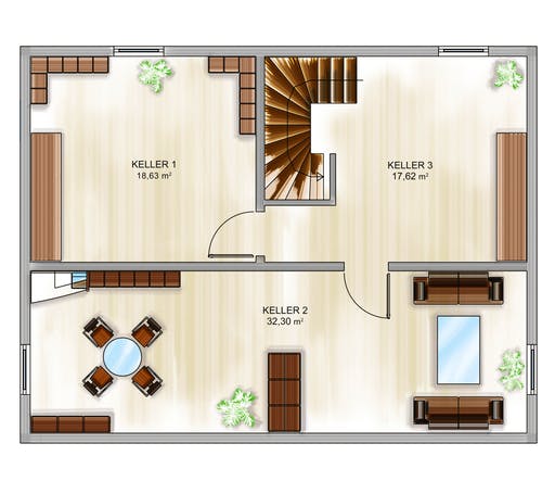 Dennert ICON 3+ m. SD Floorplan 3