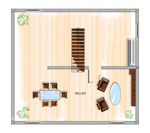 Dennert ICON 3+ mit Satteldach Floorplan 3