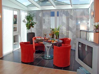 Blockhaus Design 132 von Frammelsberger R. Ingenieur-Holzbau, Pultdachhaus Innenansicht 4