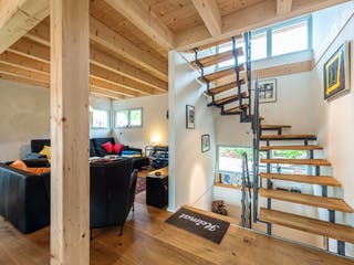 Blockhaus D109 Fehlings-Kopfmann von Frammelsberger R. Ingenieur-Holzbau, Cubushaus Innenansicht 2