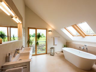 Blockhaus D193-Überlingen von Frammelsberger R. Ingenieur-Holzbau, Satteldach-Klassiker Innenansicht 7