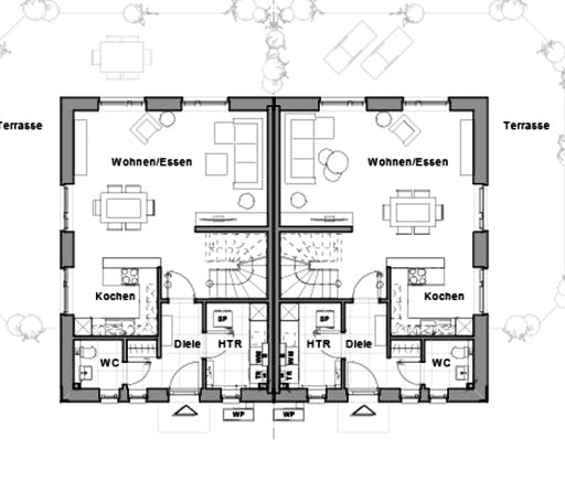 Doppelhaus V4 Floorplan 1