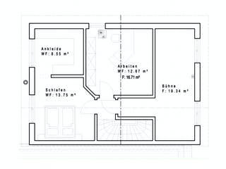 Fertighaus DHH 154 PD von Sachsenheimer Fertighaus Schlüsselfertig ab 255350€, Satteldach-Klassiker Grundriss 2