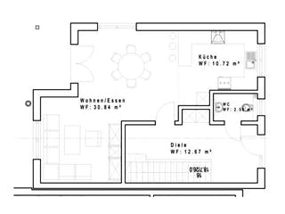 Fertighaus DHH 154 PD von Sachsenheimer Fertighaus Schlüsselfertig ab 255350€, Satteldach-Klassiker Grundriss 3