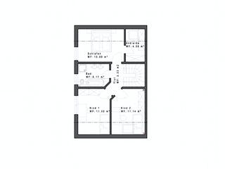 Fertighaus DHH102 von Sachsenheimer Fertighaus Schlüsselfertig ab 164290€, Satteldach-Klassiker Grundriss 1