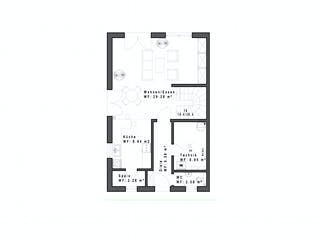 Fertighaus DHH102 von Sachsenheimer Fertighaus Schlüsselfertig ab 164290€, Satteldach-Klassiker Grundriss 2