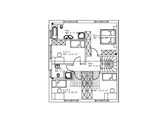 Fertighaus DHH151 von Sachsenheimer Fertighaus Schlüsselfertig ab 221130€, Satteldach-Klassiker Grundriss 1