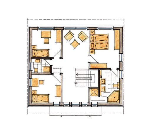 Fertighaus Diana - MH Köln-Frechen von GUSSEK HAUS Schlüsselfertig ab 395100€, Pultdachhaus Grundriss 1