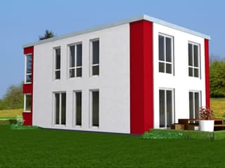 Fertighaus Dina 125 von Klaus Kowalski Immobilien, Cubushaus Außenansicht 1