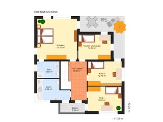 Fertighaus Domenika 220 von Klaus Kowalski Immobilien Schlüsselfertig ab 260733€, Cubushaus Grundriss 1