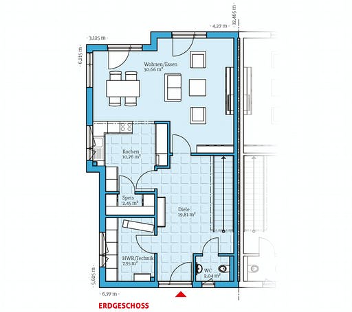Hanse - Doppelhaus 144 Floorplan 1