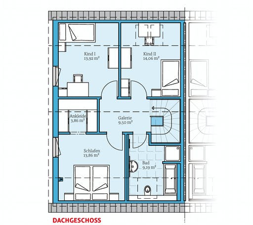 Hanse - Doppelhaus 35-130 Floorplan 2