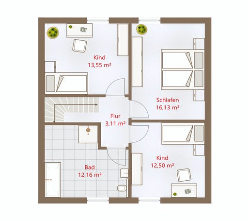 Drevo - Hausidee 119 SD Floorplan 2